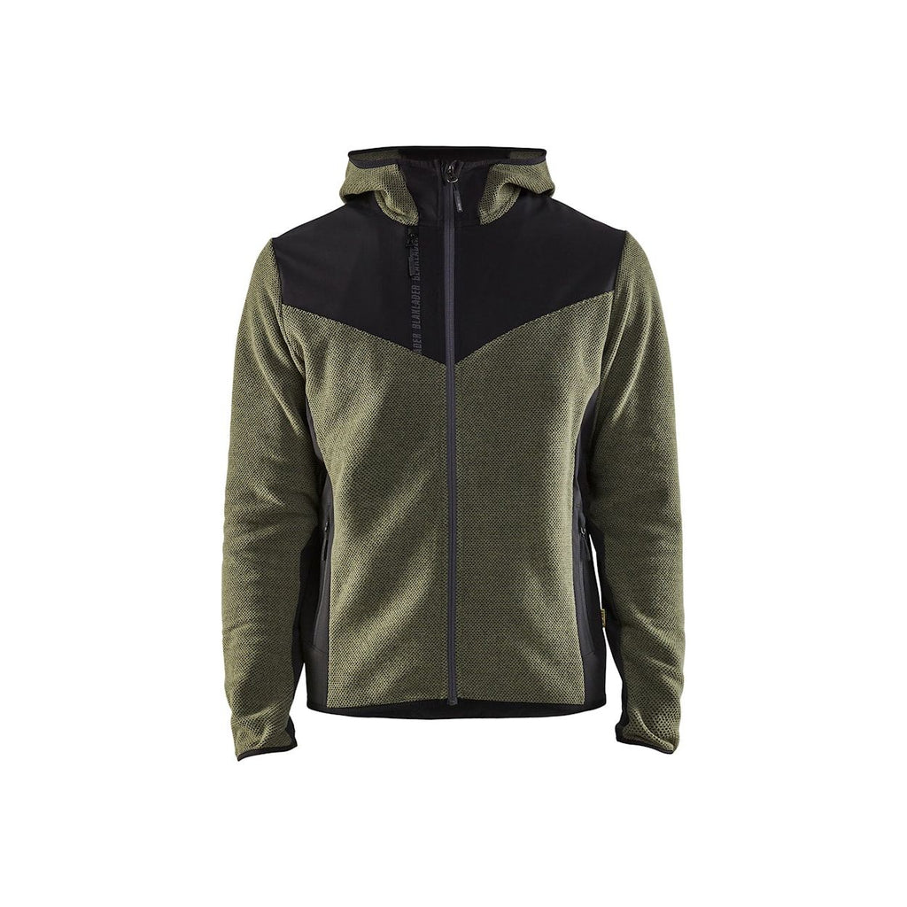 Blåkläder Gebreid Jack Met Softshell Dark Slate Gray HERFSTGROEN/ZWART / XS,HERFSTGROEN/ZWART / S,HERFSTGROEN/ZWART / M,HERFSTGROEN/ZWART / L,HERFSTGROEN/ZWART / XL,HERFSTGROEN/ZWART / XXL,HERFSTGROEN/ZWART / XXXL