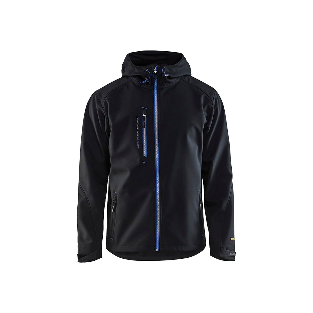 Blåkläder Softshell Jack Black zwart/blauw / XS,zwart/blauw / S,zwart/blauw / M,zwart/blauw / L,zwart/blauw / XL,zwart/blauw / 2XL