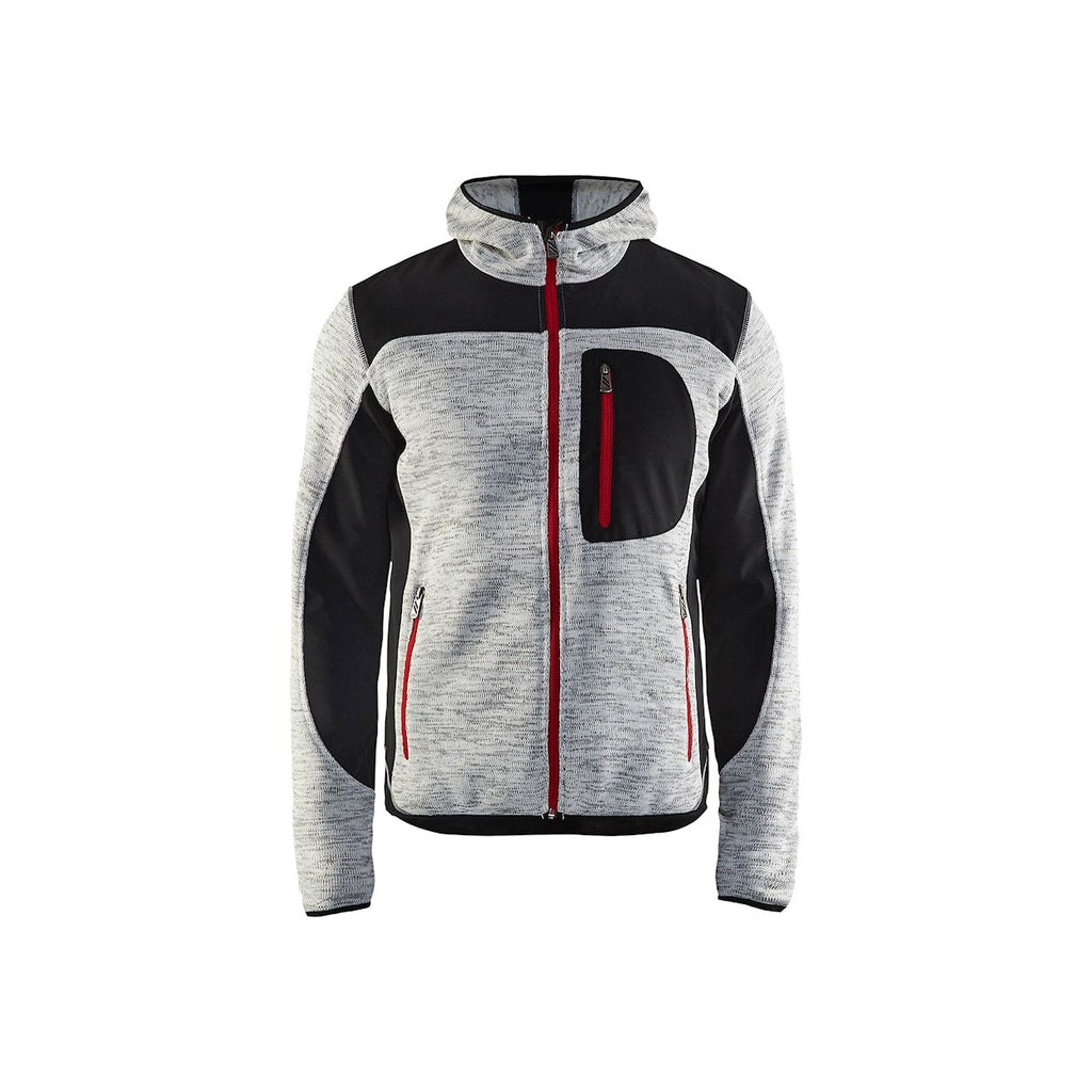 Blåkläder Gebreid vest met softshell Gray Bodywarmer GRIJS MÊLEE/ZWART / XS,GRIJS MÊLEE/ZWART / S,GRIJS MÊLEE/ZWART / M,GRIJS MÊLEE/ZWART / L,GRIJS MÊLEE/ZWART / XL,GRIJS MÊLEE/ZWART / 2XL