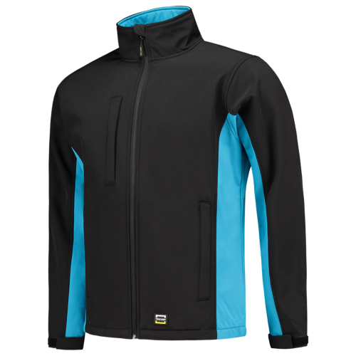 Tricorp Softshell Bicolor 402002 Dark Slate Gray Jassen BlackTurquoise / XS,BlackTurquoise / S,BlackTurquoise / M,BlackTurquoise / L,BlackTurquoise / XL,BlackTurquoise / XXL,BlackTurquoise / 3XL