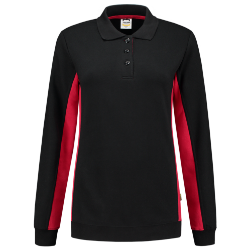 Tricorp Polosweater Bicolor Dames 302002 Black Sweaters BlackRed / XS,BlackRed / S,BlackRed / M,BlackRed / L,BlackRed / XL,BlackRed / XXL,BlackRed / 3XL