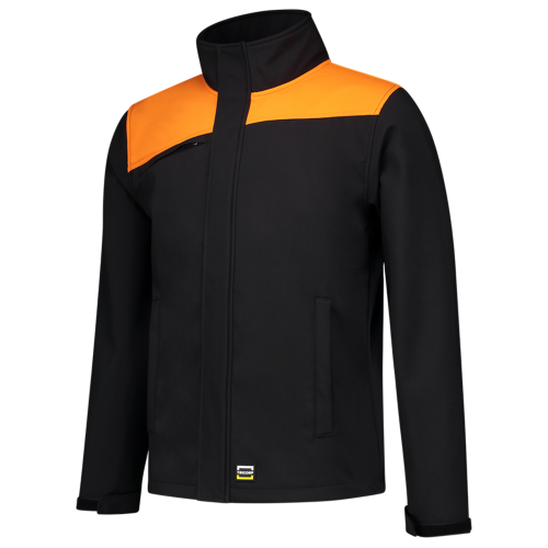 Tricorp Softshell Bicolor Naden 402021 Black Jassen BlackOrange / XS,BlackOrange / S,BlackOrange / M,BlackOrange / L,BlackOrange / XL,BlackOrange / XXL,BlackOrange / 3XL,BlackOrange / 4XL