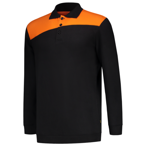 Tricorp Polosweater Bicolor Naden 302004 Black Sweaters BlackOrange / XS,BlackOrange / S,BlackOrange / M,BlackOrange / L,BlackOrange / XL,BlackOrange / XXL,BlackOrange / 3XL,BlackOrange / 4XL