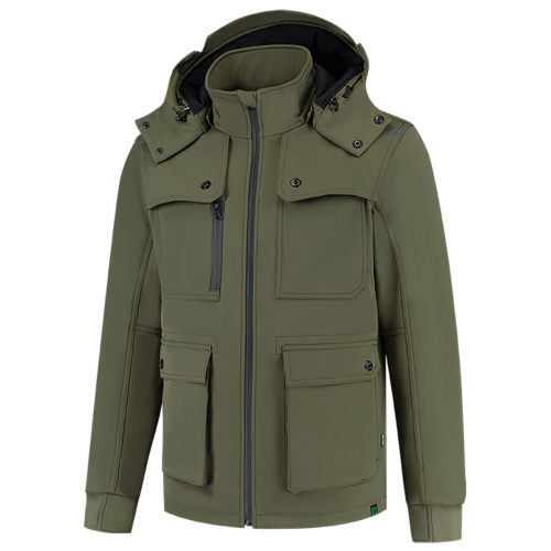 Tricorp Winter Softshell Jack Rewear 402712 Dark Olive Green Jassen Army / XS,Army / S,Army / M,Army / L,Army / XL,Army / XXL,Army / 3XL