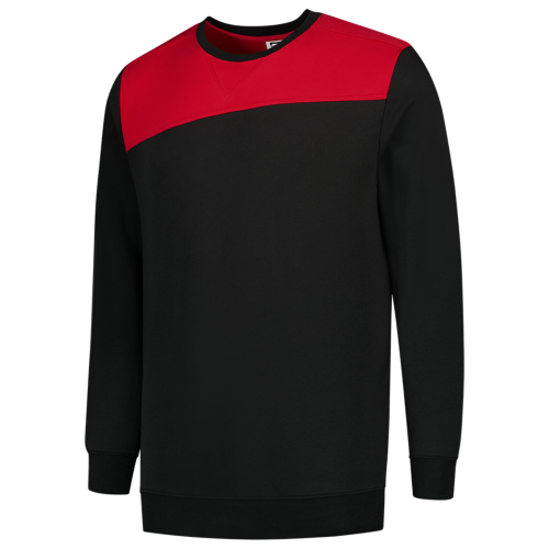 Tricorp Sweater Bicolor Naden 302004 Firebrick Sweaters BlackRed / XS,BlackRed / S,BlackRed / M,BlackRed / L,BlackRed / XL,BlackRed / XXL,BlackRed / 3XL