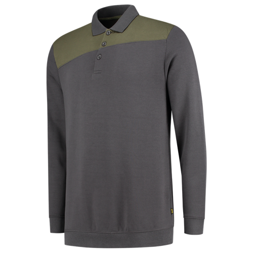 Tricorp Polosweater Bicolor Naden 302004 Dark Slate Gray Sweaters DarkgreyArmy / XS,DarkgreyArmy / S,DarkgreyArmy / M,DarkgreyArmy / L,DarkgreyArmy / XL,DarkgreyArmy / XXL,DarkgreyArmy / 3XL,DarkgreyArmy / 4XL