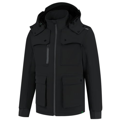 Tricorp Winter Softshell Jack Rewear 402712 Black Jassen Black / XS,Black / S,Black / M,Black / L,Black / XL,Black / XXL,Black / 3XL