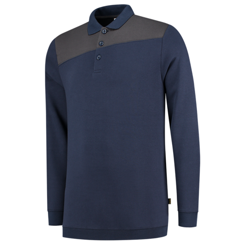 Tricorp Polosweater Bicolor Naden 302004 Dark Slate Gray Sweaters InkDarkgrey / XS,InkDarkgrey / S,InkDarkgrey / M,InkDarkgrey / L,InkDarkgrey / XL,InkDarkgrey / XXL,InkDarkgrey / 3XL,InkDarkgrey / 4XL