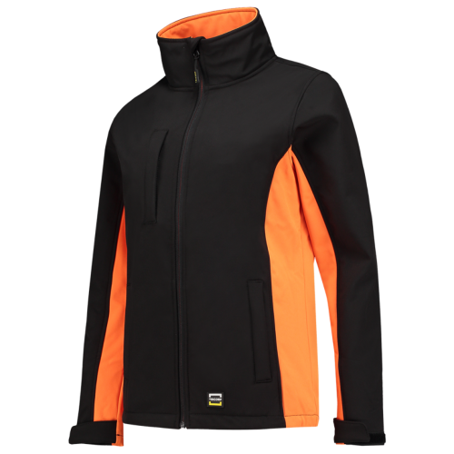 Tricorp Softshell Bicolor Dames 402008 Coral Jassen BlackOrange / XS,BlackOrange / S,BlackOrange / M,BlackOrange / L,BlackOrange / XL,BlackOrange / XXL,BlackOrange / 3XL