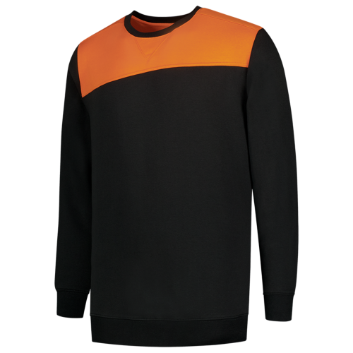 Tricorp Sweater Bicolor Naden 302004 Black Sweaters BlackOrange / XS,BlackOrange / S,BlackOrange / M,BlackOrange / L,BlackOrange / XL,BlackOrange / XXL,BlackOrange / 3XL