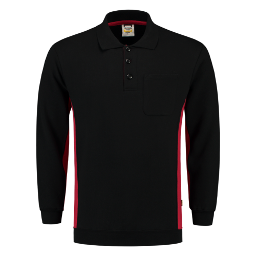 Tricorp Polosweater Bicolor 302001 Black Sweaters BlackRed / XS,BlackRed / S,BlackRed / M,BlackRed / L,BlackRed / XL,BlackRed / XXL,BlackRed / 3XL