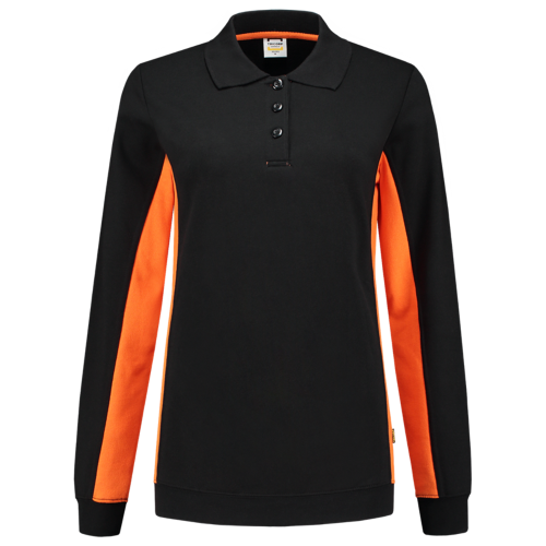 Tricorp Polosweater Bicolor Dames 302002 Black Sweaters BlackOrange / XS,BlackOrange / S,BlackOrange / M,BlackOrange / L,BlackOrange / XL,BlackOrange / XXL,BlackOrange / 3XL