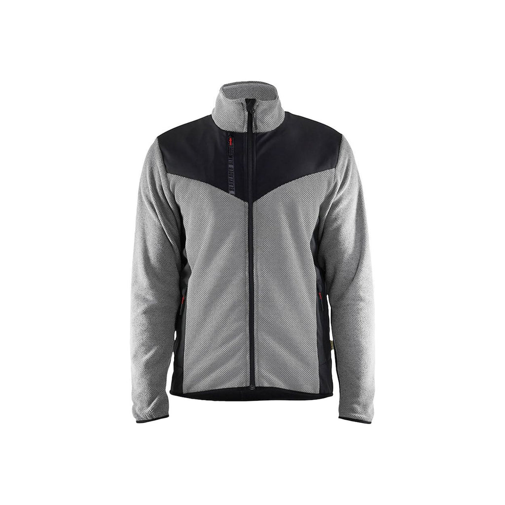 Blåkläder Gebreid vest met softshell Dim Gray Vest grijs mêlee/zwart / XS,grijs mêlee/zwart / S,grijs mêlee/zwart / M,grijs mêlee/zwart / L,grijs mêlee/zwart / XL,grijs mêlee/zwart / XXL,grijs mêlee/zwart / XXXL