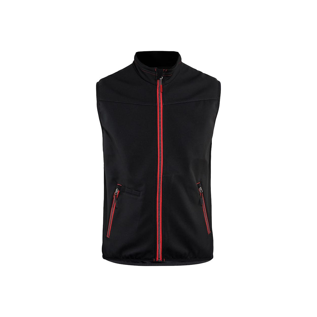 Blåkläder Softshell bodywarmer Black Zwart/Rood / L,Zwart/Rood / M,Zwart/Rood / S,Zwart/Rood / XL,Zwart/Rood / XS,Zwart/Rood / 2XL