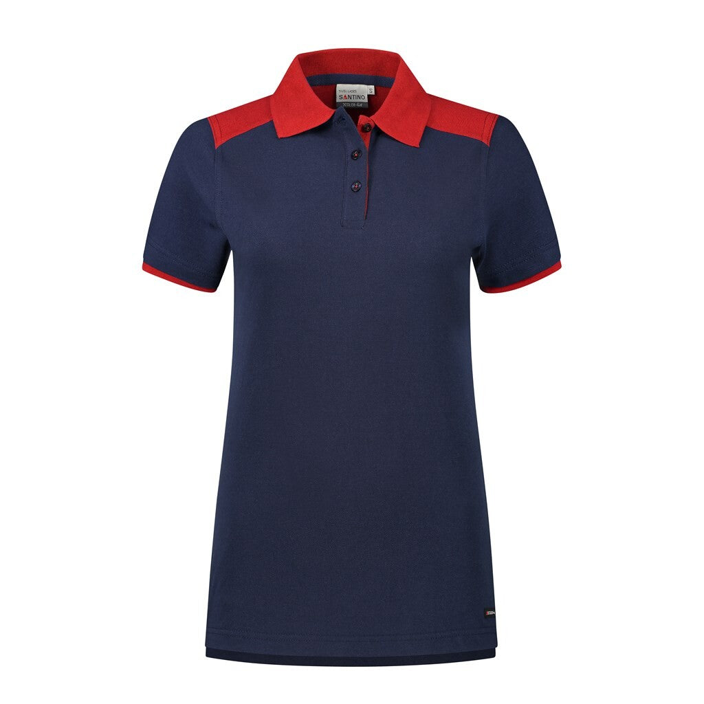 Santino Santino poloshirt Tivoli Ladies Dark Slate Gray Poloshirt Real Navy / Red / XS, S, M, L, XL, XXL