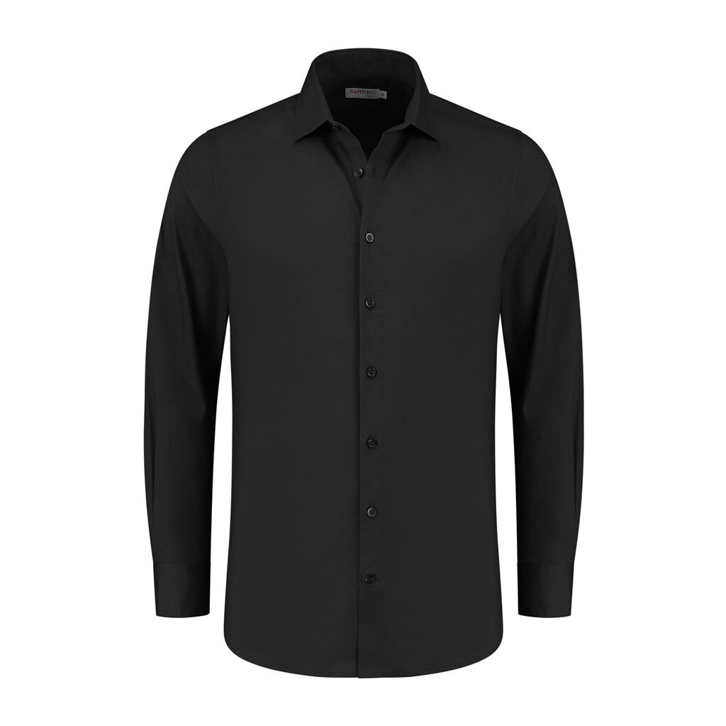 Santino Santino overhemd Falco Black Shirt Black / XS, S, M, L, XL, XXL, 3XL, 4XL, 5XL