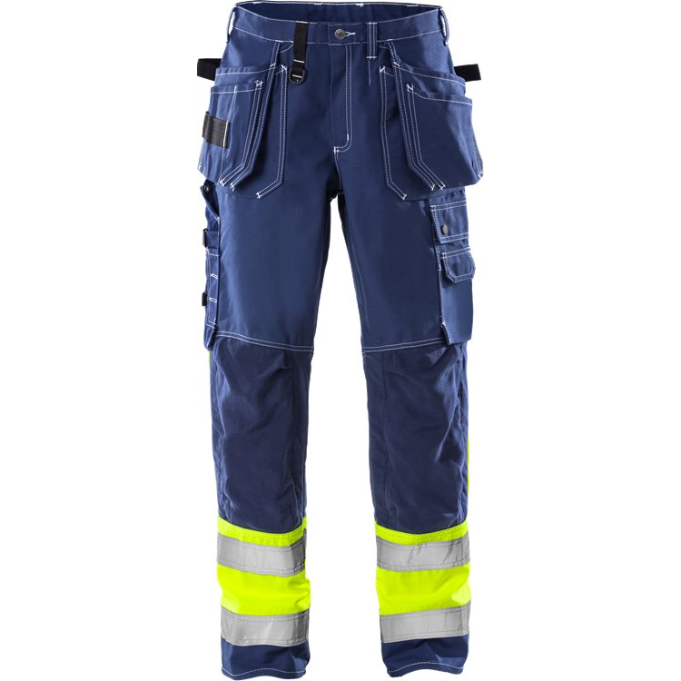 FRISTADS Hi Vis Werkbroek Klasse 1 247 Fas Dark Slate Gray Broeken Blauw / C44,Blauw / C46,Blauw / C48,Blauw / C50,Blauw / C52,Blauw / C54,Blauw / C56,Blauw / C58,Blauw / C60,Blauw / C146,Blauw / C148,Blauw / C150