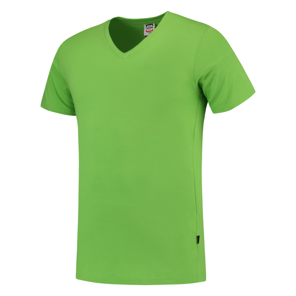 Tricorp T-shirt V Hals Fitted 101005 Yellow Green T-shirts Lime / L,Lime / M,Lime / S,Lime / XL,Lime / XS,Lime / XXL