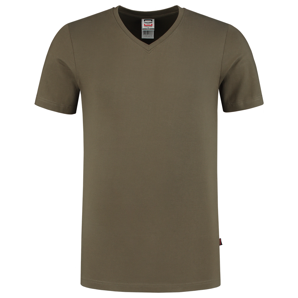 Tricorp T-shirt V Hals Fitted 101005 Dark Olive Green T-shirts Army / XS,Army / S,Army / M,Army / L,Army / XL,Army / XXL,Black / XS,Black / S,Black / M,Black / L,Black / XL,Black / XXL,Bottlegreen / XS,Bottlegreen / S,Bottlegreen / M,Bottlegreen / L,Bottlegreen / XL,Bottlegreen / XXL,Darkgrey / XS,Darkgrey / S,Darkgrey / M,Darkgrey / L,Darkgrey / XL,Darkgrey / XXL,Greymel / XS,Greymel / S,Greymel / M,Greymel / L,Greymel / XL,Greymel / XXL,Ink / XS,Ink / S,Ink / M,Ink / L,Ink / XL,Ink / XXL,Lime / XS,Lime / 