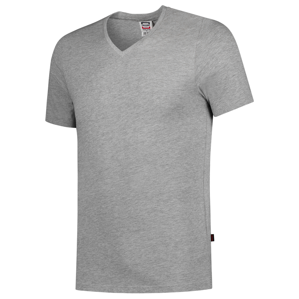 Tricorp T-shirt V Hals Fitted 101005 Dark Gray T-shirts Greymel / L,Greymel / M,Greymel / S,Greymel / XL,Greymel / XS,Greymel / XXL