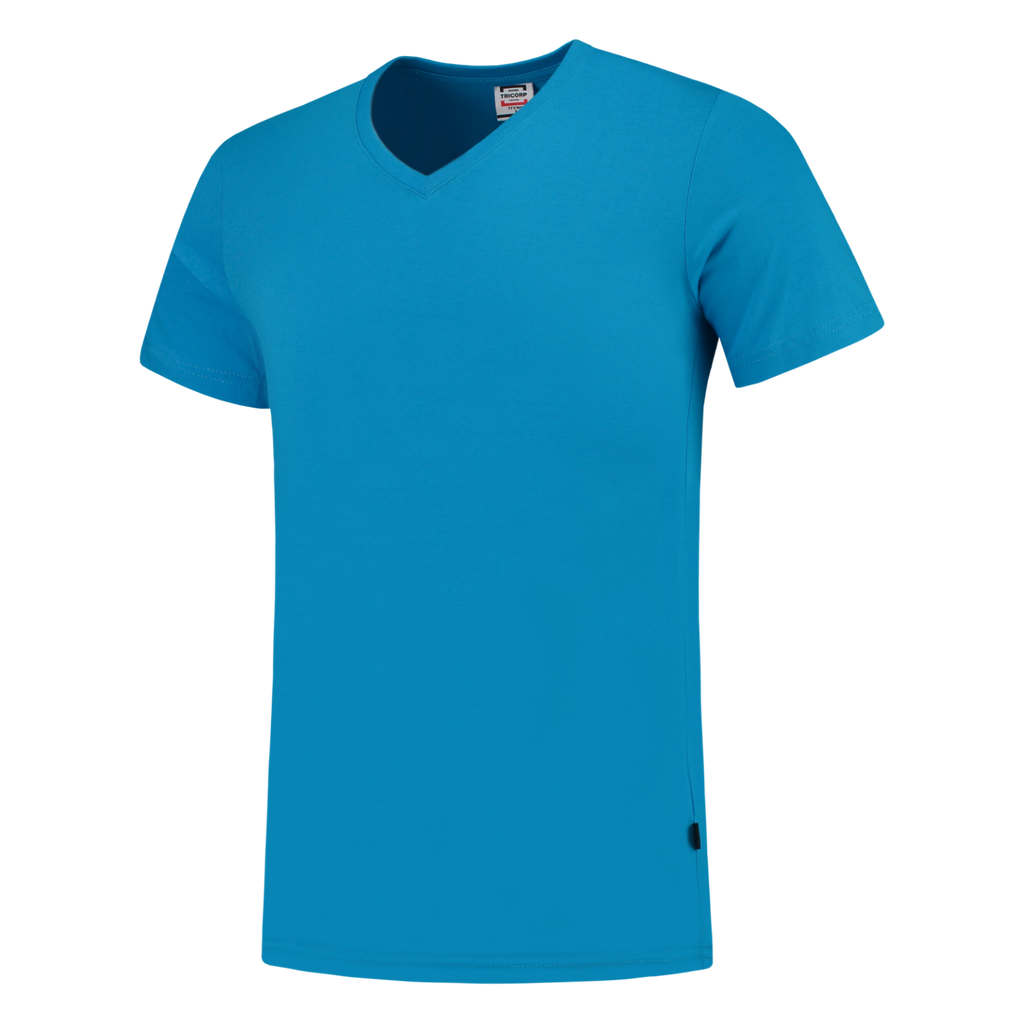 Tricorp T-shirt V Hals Fitted 101005 Dark Cyan T-shirts Turquoise / L,Turquoise / M,Turquoise / S,Turquoise / XL,Turquoise / XS,Turquoise / XXL