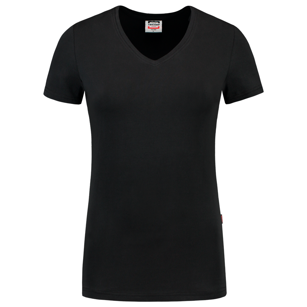 Tricorp T-shirt V Hals Fitted Dames 101008 Black T-shirts Army / XS,Army / S,Army / M,Army / L,Army / XL,Army / XXL,Black / XS,Black / S,Black / M,Black / L,Black / XL,Black / XXL,Darkgrey / XS,Darkgrey / S,Darkgrey / M,Darkgrey / L,Darkgrey / XL,Darkgrey / XXL,Fuchsia / XS,Fuchsia / S,Fuchsia / M,Fuchsia / L,Fuchsia / XL,Fuchsia / XXL,Ink / XS,Ink / S,Ink / M,Ink / L,Ink / XL,Ink / XXL,Lime / XS,Lime / S,Lime / M,Lime / L,Lime / XL,Lime / XXL,Navy / XS,Navy / S,Navy / M,Navy / L,Navy / XL,Navy / XXL,Orange