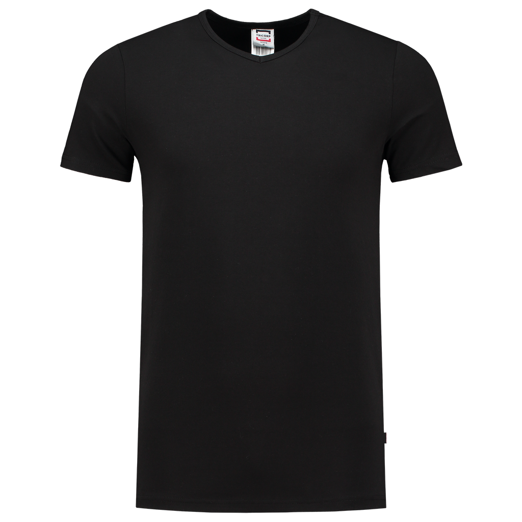 Tricorp T-shirt Elastaan Fitted V Hals 101012 Black T-shirts Black / XS,Black / S,Black / M,Black / L,Black / XL,Black / XXL,Black / 3XL,Black / 4XL,White / XS,White / S,White / M,White / L,White / XL,White / XXL,White / 3XL,White / 4XL