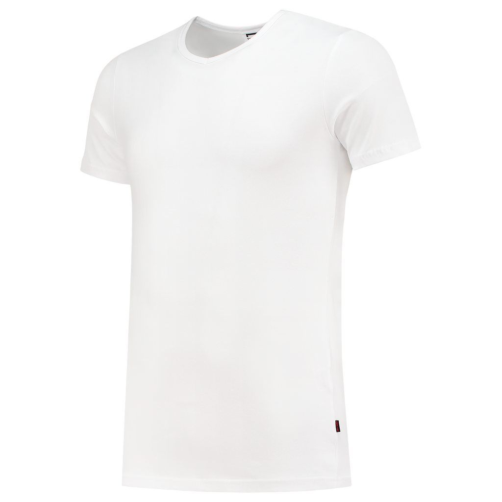 Tricorp T-shirt Elastaan Fitted V Hals 101012 White Smoke T-shirts White / 4XL,White / L,White / M,White / S,White / XL,White / XS,White / XXL,White / 3XL