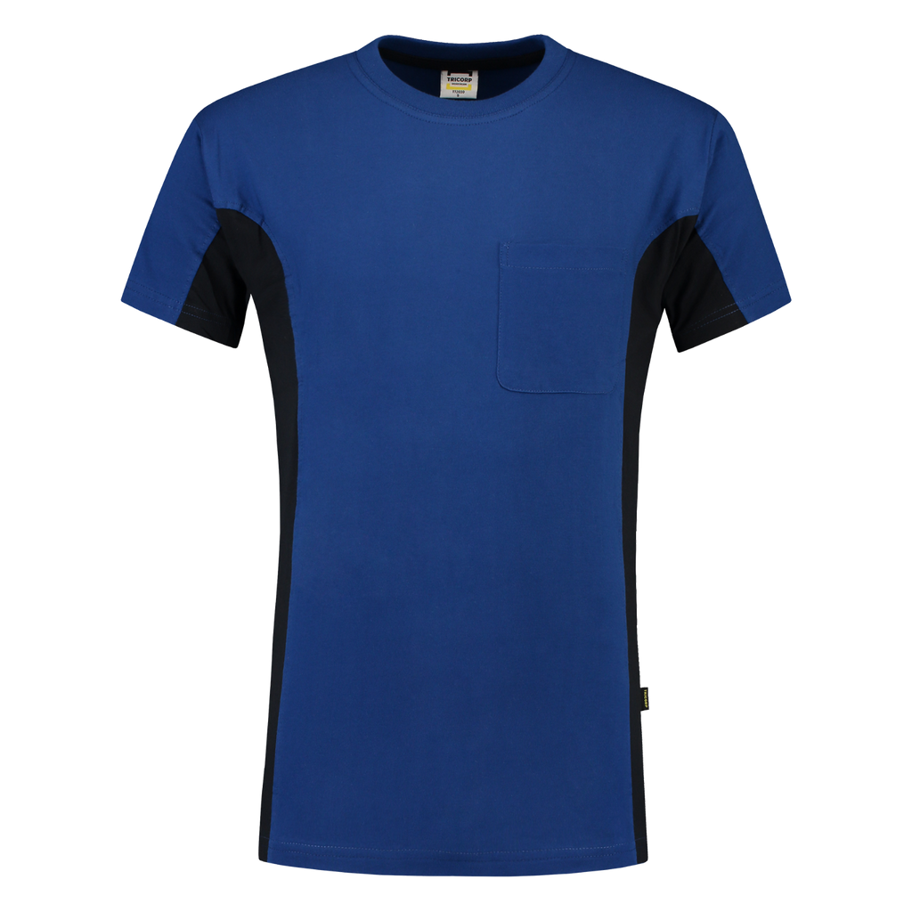 Tricorp T-shirt Bicolor Borstzak 102002 Midnight Blue T-shirts RoyalblueNavy / 3XL,RoyalblueNavy / L,RoyalblueNavy / M,RoyalblueNavy / S,RoyalblueNavy / XL,RoyalblueNavy / XS,RoyalblueNavy / XXL