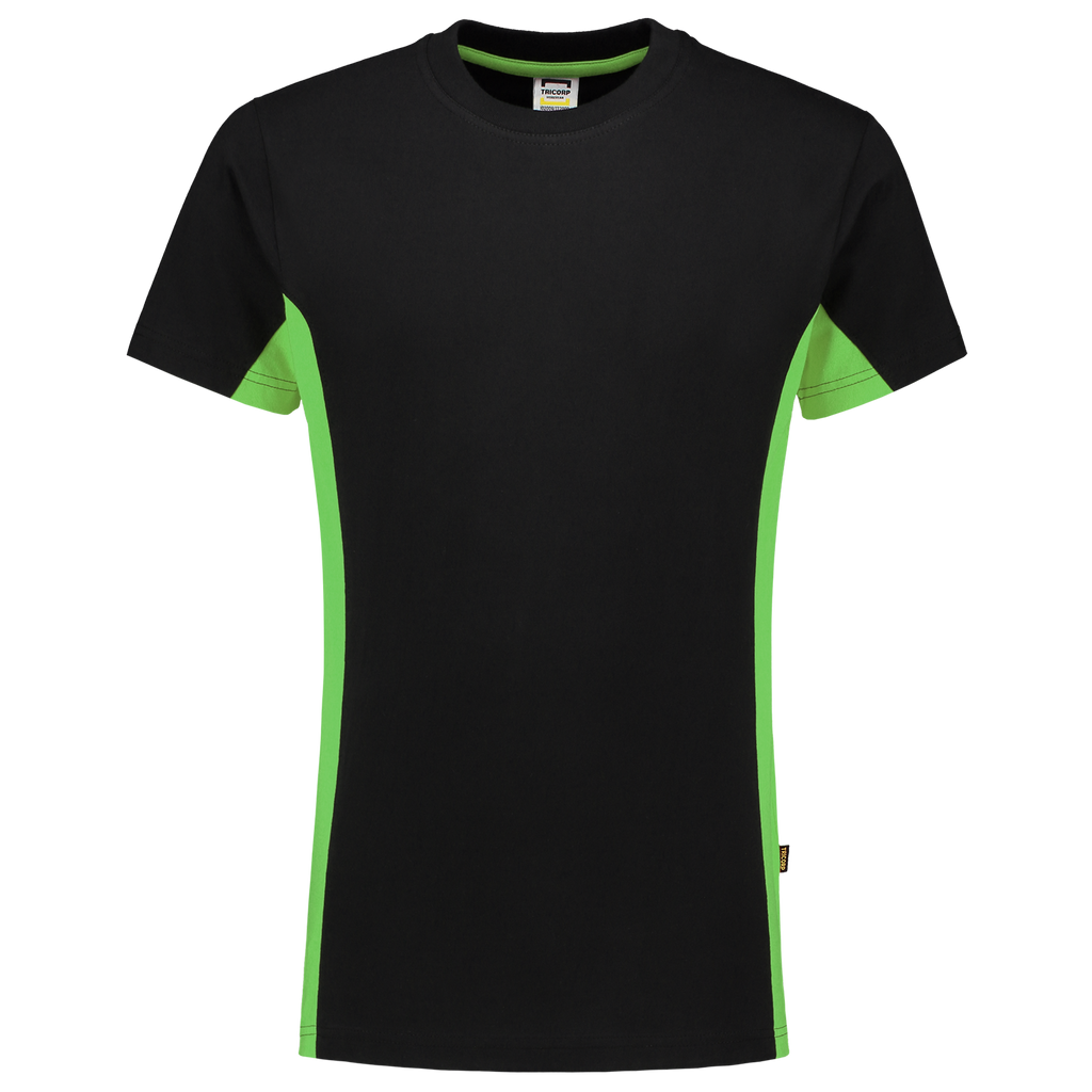 Tricorp T-shirt Bicolor 102004 Black T-shirts BlackLime / 3XL,BlackLime / L,BlackLime / M,BlackLime / S,BlackLime / XL,BlackLime / XS,BlackLime / XXL