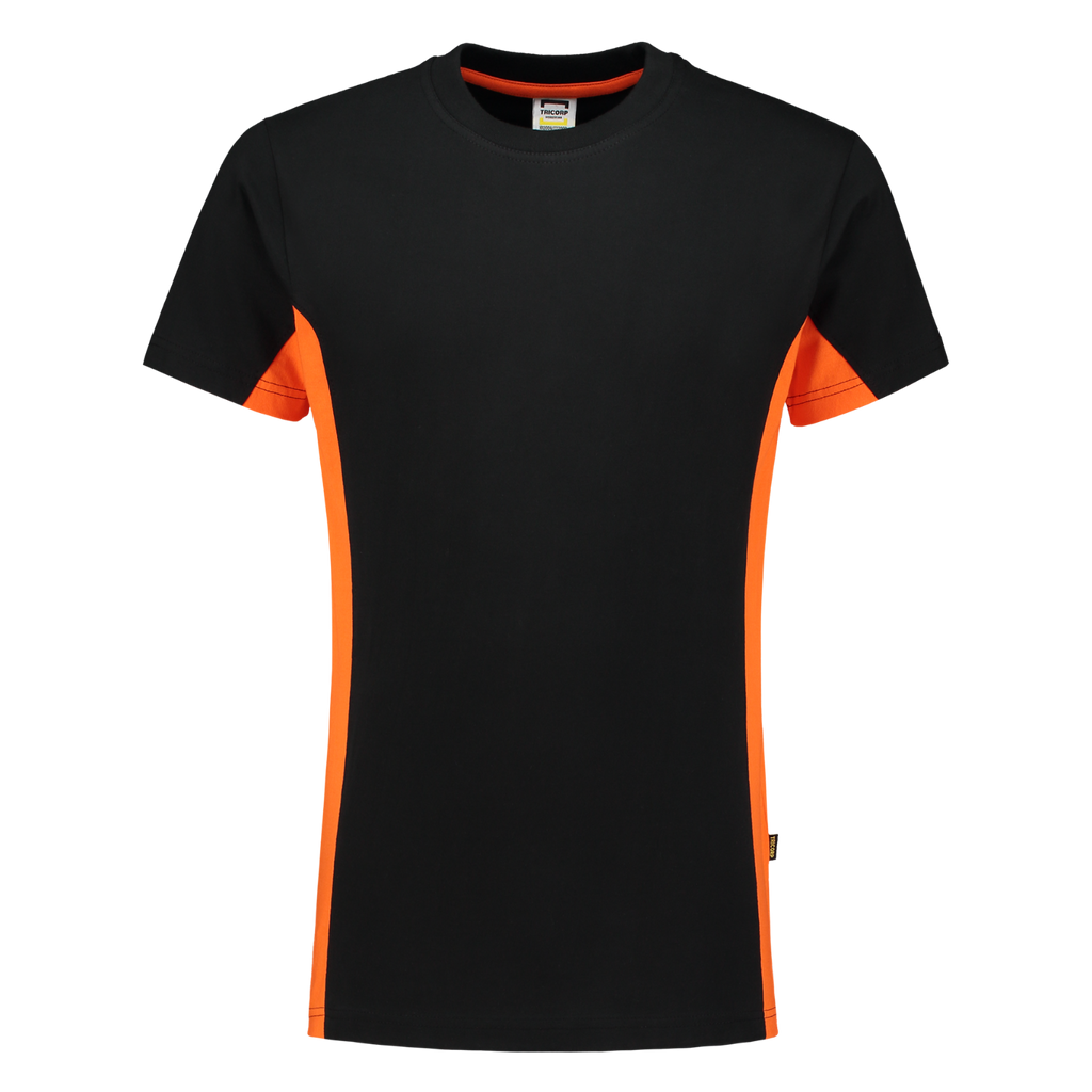 Tricorp T-shirt Bicolor 102004 Black T-shirts BlackOrange / 3XL,BlackOrange / L,BlackOrange / M,BlackOrange / S,BlackOrange / XL,BlackOrange / XS,BlackOrange / XXL