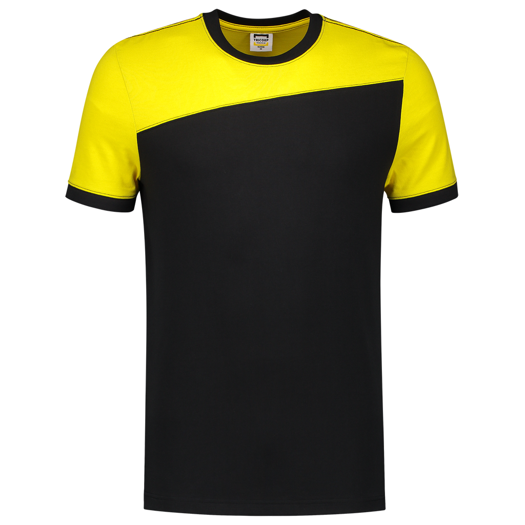 Tricorp T-shirt Bicolor Naden 202006 Gold T-shirts BlackYellow / 3XL,BlackYellow / L,BlackYellow / M,BlackYellow / S,BlackYellow / XL,BlackYellow / XS,BlackYellow / XXL