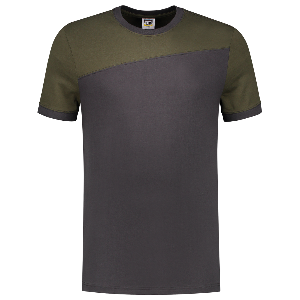 Tricorp T-shirt Bicolor Naden 202006 Dark Slate Gray T-shirts DarkgreyArmy / 3XL,DarkgreyArmy / L,DarkgreyArmy / M,DarkgreyArmy / S,DarkgreyArmy / XL,DarkgreyArmy / XS,DarkgreyArmy / XXL