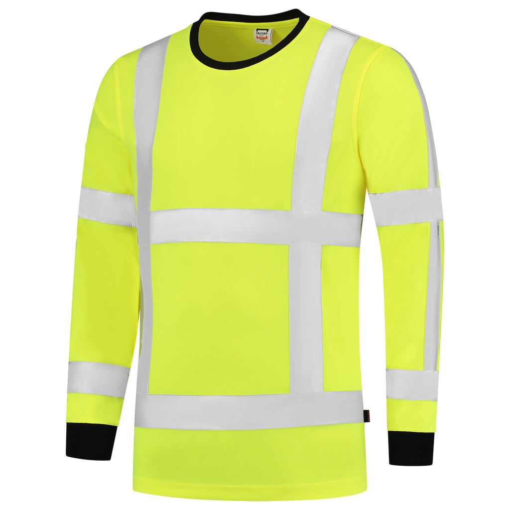 Tricorp T-shirt RWS Birdseye Lange Mouw 103002 Green Yellow T-shirts Fluoryellow / 3XL,Fluoryellow / 4XL,Fluoryellow / XS,Fluoryellow / S,Fluoryellow / M,Fluoryellow / L,Fluoryellow / XL,Fluoryellow / 2XL