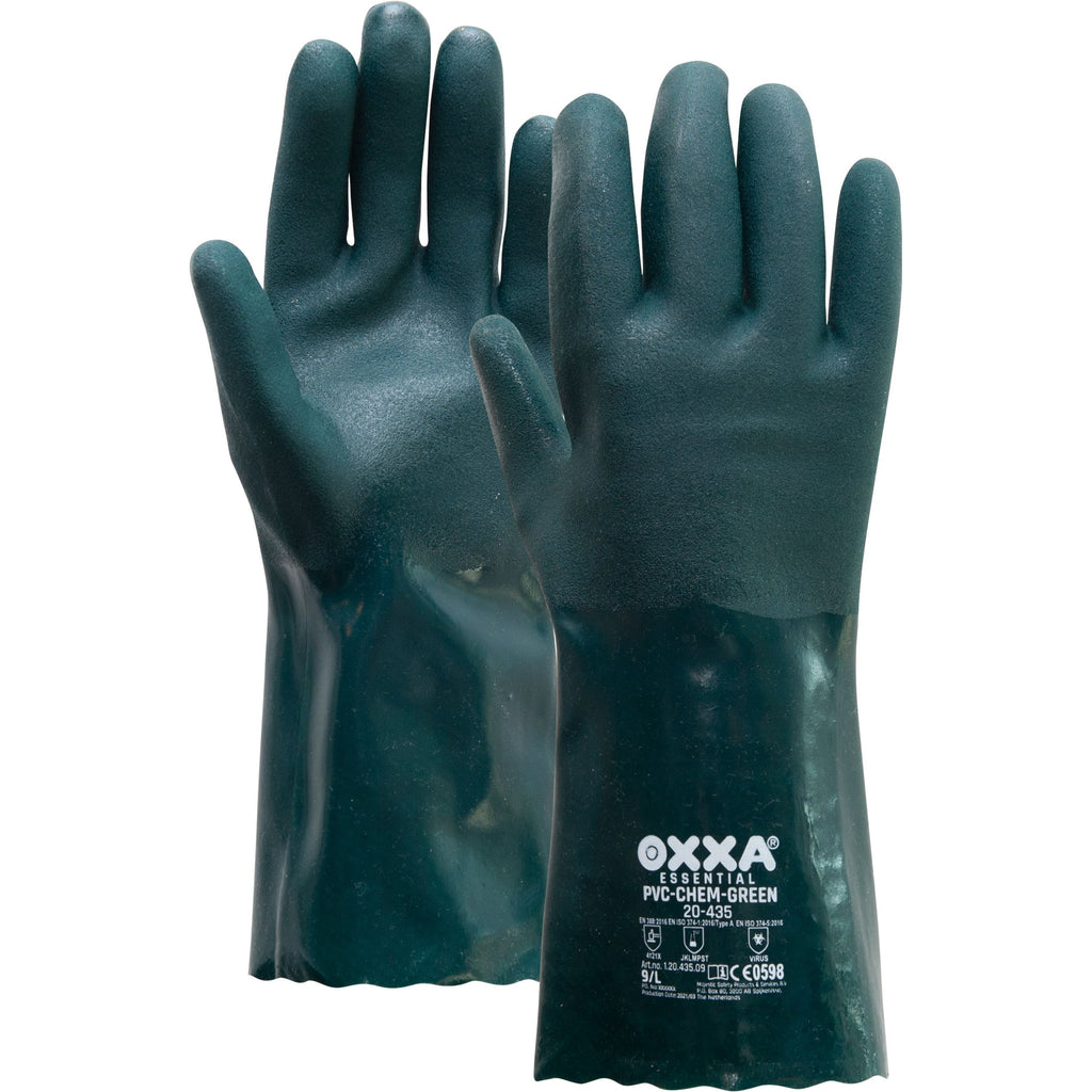 OXXA Essential OXXA® PVC-Chem Green 20-427 handschoen Dark Slate Gray Handschoen groen / 9/L