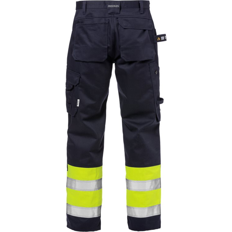 FRISTADS Flame Hi Vis Werkbroek Klasse 1 2586 Flam Dark Slate Gray Broeken Hi-Vis geel/marineblauw / C44,Hi-Vis geel/marineblauw / C46,Hi-Vis geel/marineblauw / C48,Hi-Vis geel/marineblauw / C50,Hi-Vis geel/marineblauw / C52,Hi-Vis geel/marineblauw / C54,Hi-Vis geel/marineblauw / C56,Hi-Vis geel/marineblauw / C58,Hi-Vis geel/marineblauw / C60,Hi-Vis geel/marineblauw / C62,Hi-Vis geel/marineblauw / C64,Hi-Vis geel/marineblauw / C146,Hi-Vis geel/marineblauw / C148,Hi-Vis geel/marineblauw / C150,Hi-Vis geel/ma