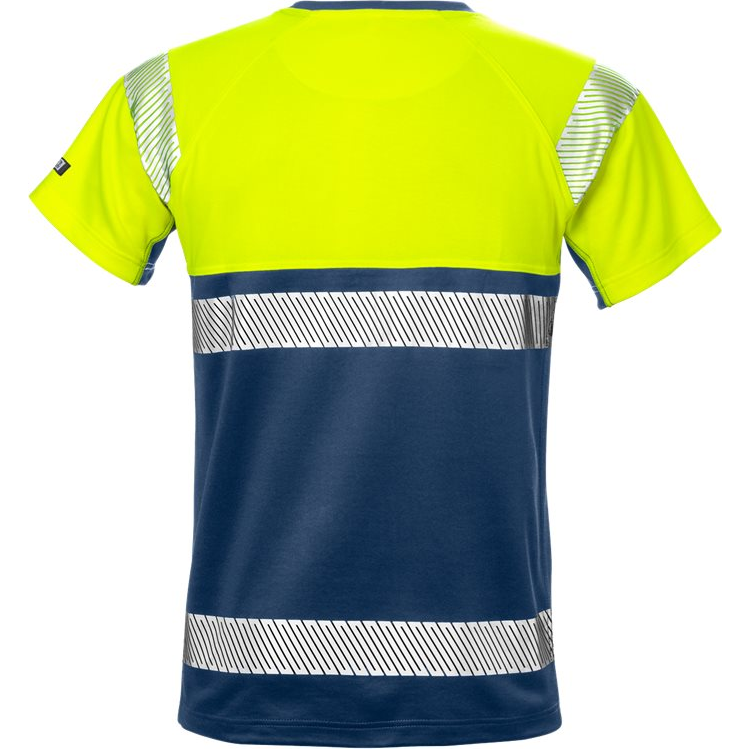 FRISTADS Hi Vis T-Shirt Klasse 1 7518 Thv Yellow T-shirts/Poloshirts Hi-Vis geel/marineblauw / XS,Hi-Vis geel/marineblauw / S,Hi-Vis geel/marineblauw / M,Hi-Vis geel/marineblauw / L,Hi-Vis geel/marineblauw / XL,Hi-Vis geel/marineblauw / 2XL,Hi-Vis geel/marineblauw / 3XL,Hi-Vis geel/marineblauw / 4XL,Hi-Vis geel/zwart / XS,Hi-Vis geel/zwart / S,Hi-Vis geel/zwart / M,Hi-Vis geel/zwart / L,Hi-Vis geel/zwart / XL,Hi-Vis geel/zwart / 2XL,Hi-Vis geel/zwart / 3XL