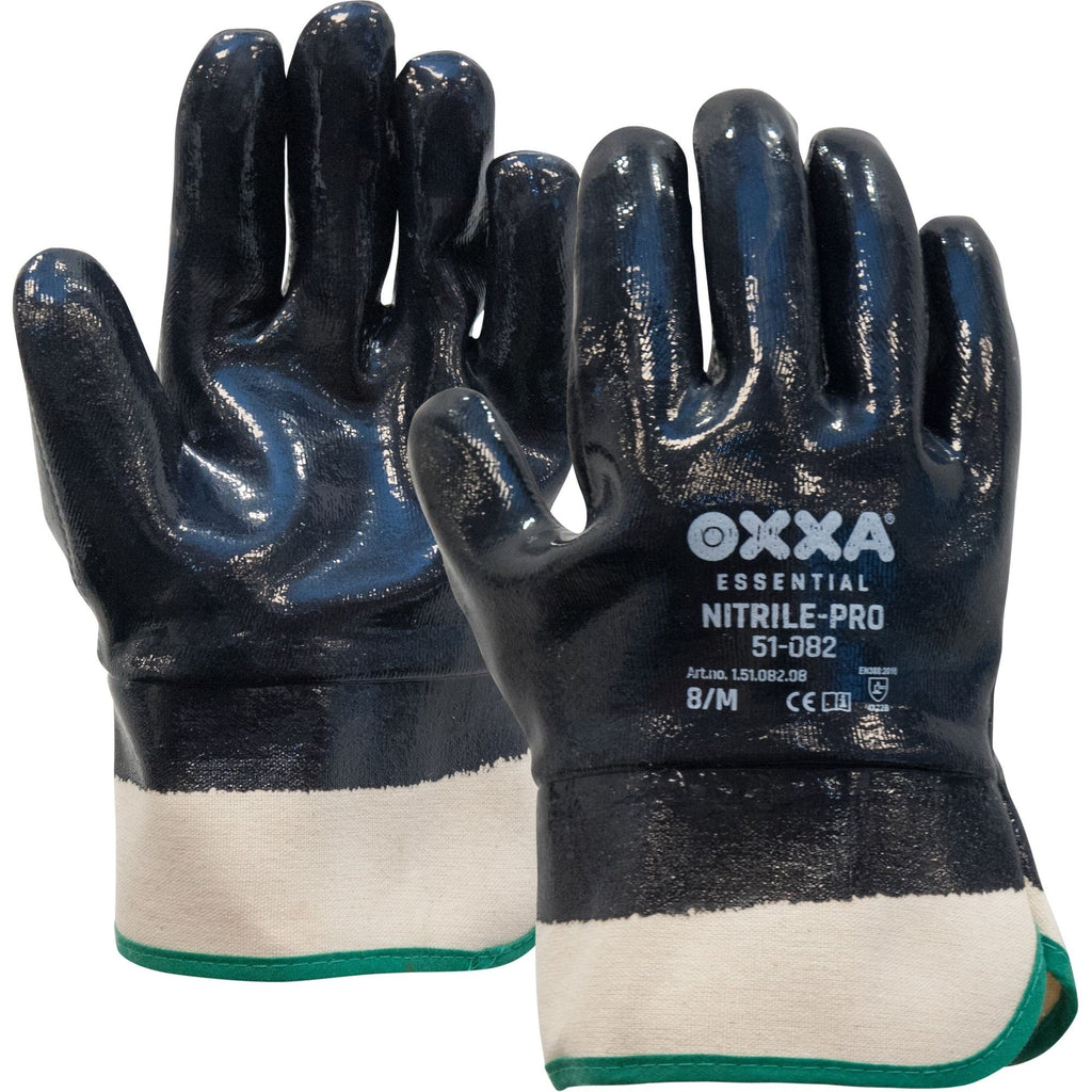 OXXA Essential OXXA® Nitrile-Pro 51-080 handschoen Dark Slate Gray Handschoen blauw/wit / 8/M,blauw/wit / 9/L,blauw/wit / 10/XL