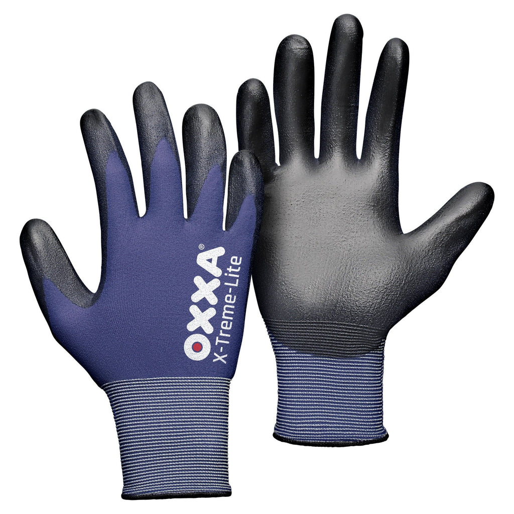 OXXA Premium OXXA® X-Treme-Lite 51-100 handschoen Dim Gray Handschoen zwart/blauw / 7/S,zwart/blauw / 8/M,zwart/blauw / 9/L,zwart/blauw / 10/XL,zwart/blauw / 11/XXL