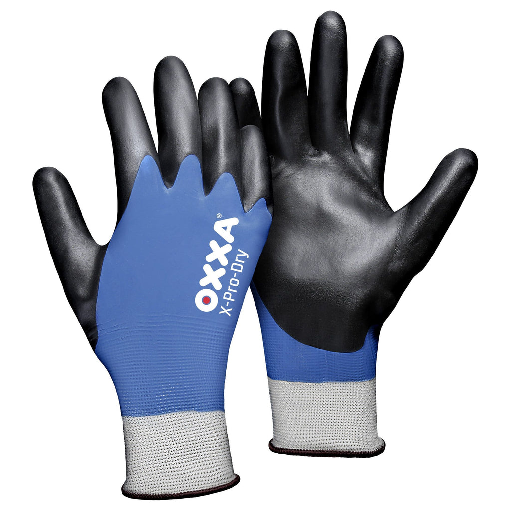 OXXA Premium OXXA® X-Pro-Dry 51-300 handschoen Dark Slate Gray Handschoen zwart/blauw / 7/S,zwart/blauw / 8/M,zwart/blauw / 9/L,zwart/blauw / 10/XL,zwart/blauw / 11/XXL