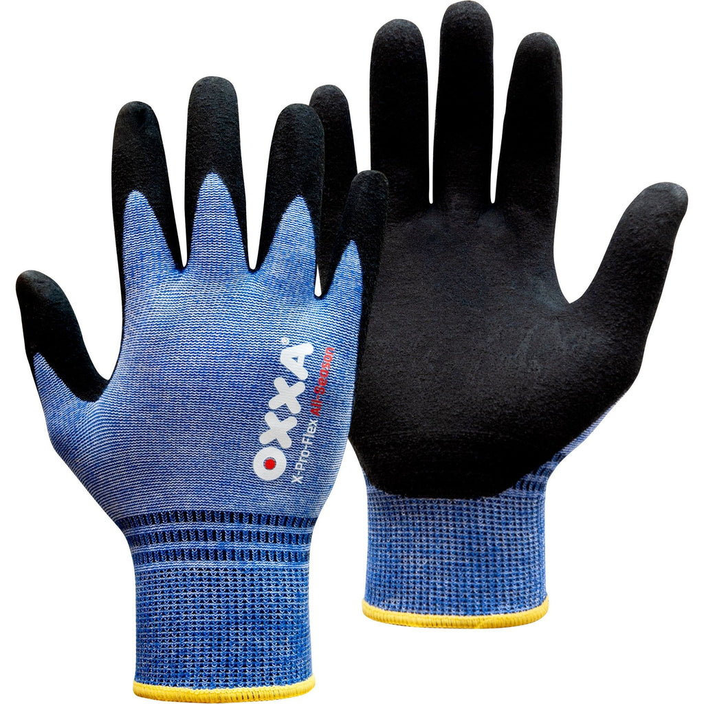 OXXA Premium OXXA® X-Pro-Flex All-Season 51-500 handschoen Black Handschoen zwart/blauw / 7/S,zwart/blauw / 8/M,zwart/blauw / 9/L,zwart/blauw / 10/XL,zwart/blauw / 11/XXL,zwart/blauw / 12/3XL