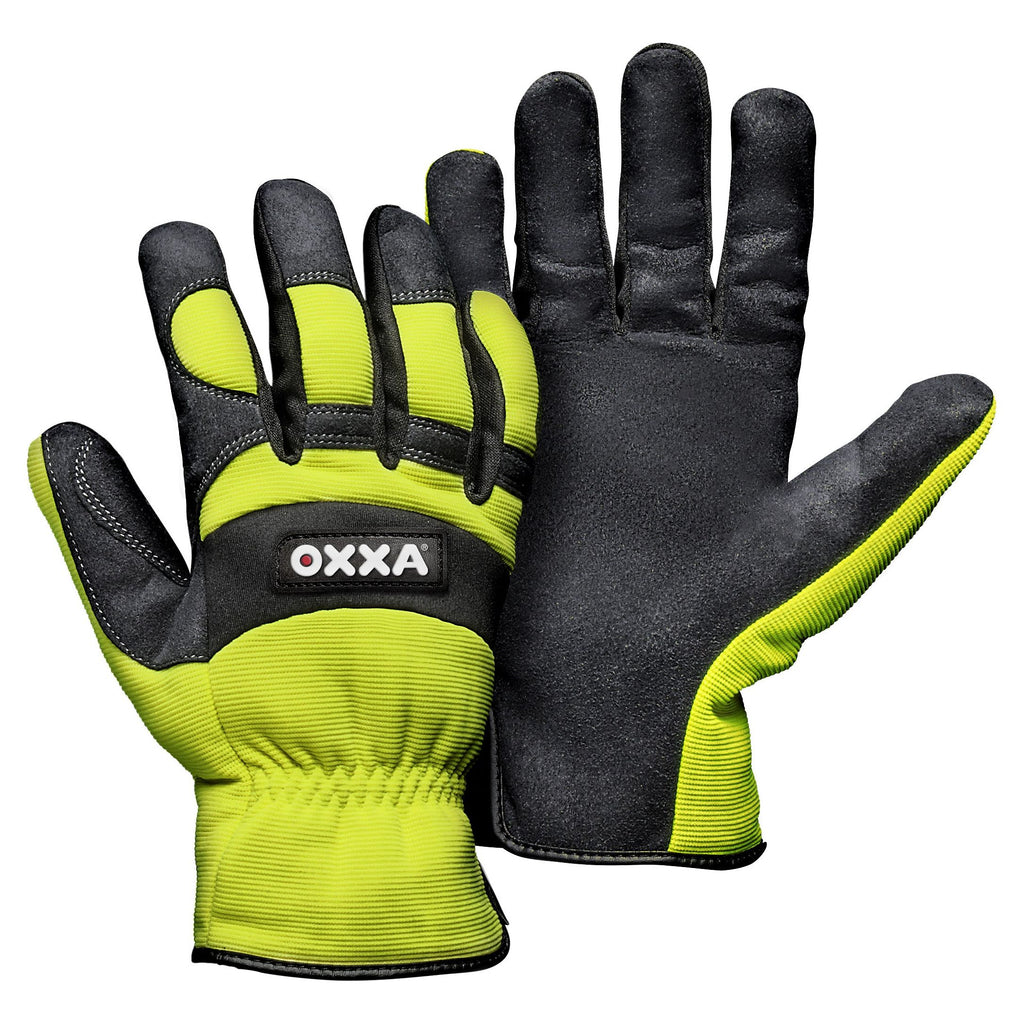 OXXA Premium OXXA® X-Mech 51-600 handschoen Dark Khaki Handschoen zwart/geel / 8/M,zwart/geel / 9/L,zwart/geel / 10/XL,zwart/geel / 11/XXL