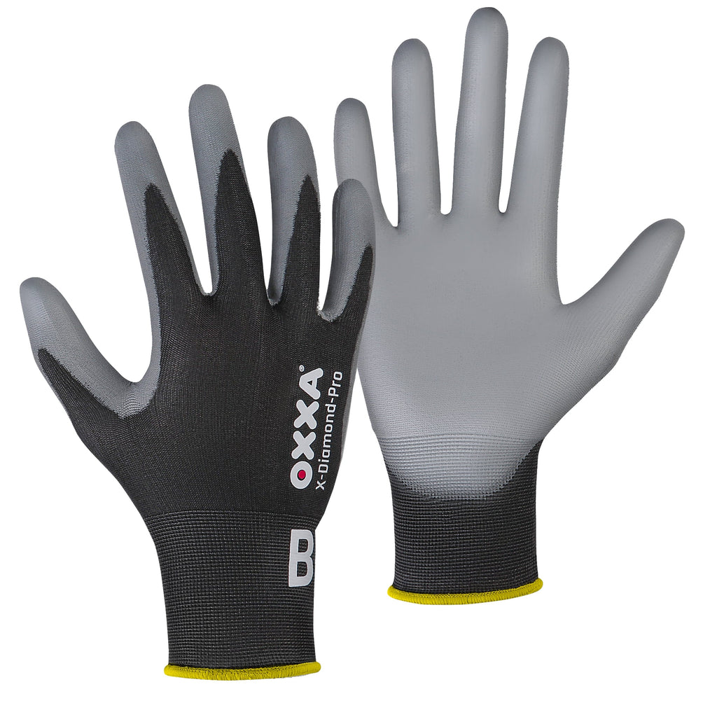 OXXA Premium OXXA® X-Diamond-Pro 51-770 handschoen Slate Gray Handschoen grijs/zwart / 7/S,grijs/zwart / 8/M,grijs/zwart / 9/L,grijs/zwart / 10/XL,grijs/zwart / 11/XXL
