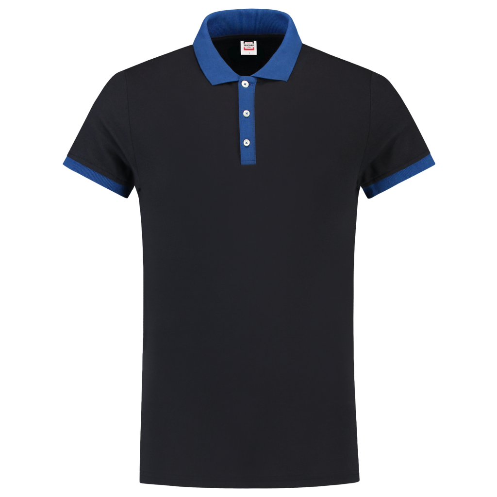 Tricorp Poloshirt Bicolor Fitted 201002 Dark Slate Gray NavyRoyalblue / 3XL,NavyRoyalblue / S,NavyRoyalblue / M,NavyRoyalblue / L,NavyRoyalblue / XL,NavyRoyalblue / 2XL,NavyRoyalblue / XS