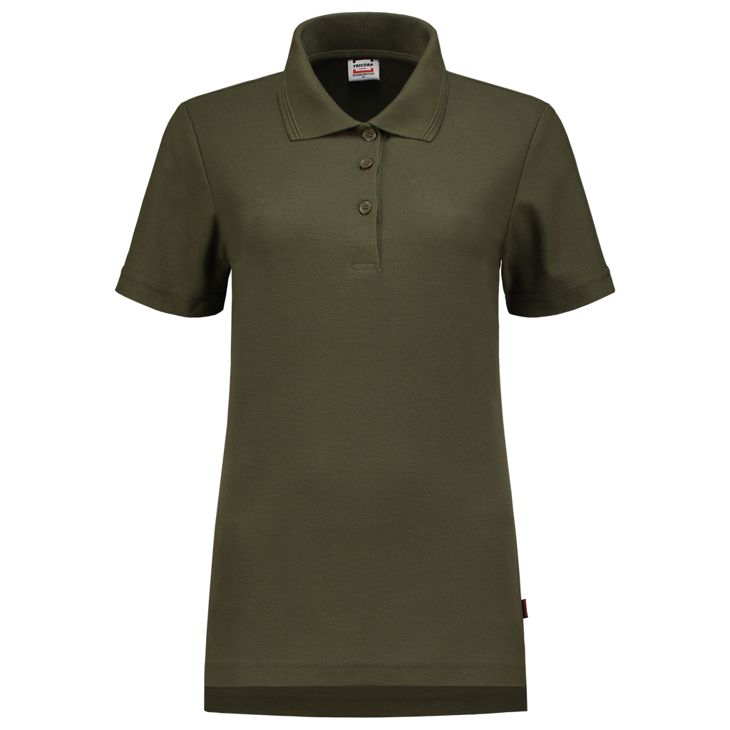 Tricorp Poloshirt Fitted Dames 201006 Dark Slate Gray Army / XS,Army / S,Army / M,Army / L,Army / XL,Army / XXL,Army / 3XL