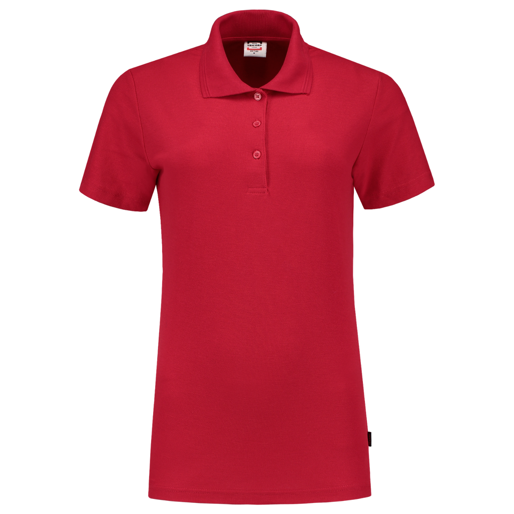 Tricorp Poloshirt Fitted Dames 201006 Firebrick Red / XS,Red / S,Red / M,Red / L,Red / XL,Red / XXL,Red / 3XL