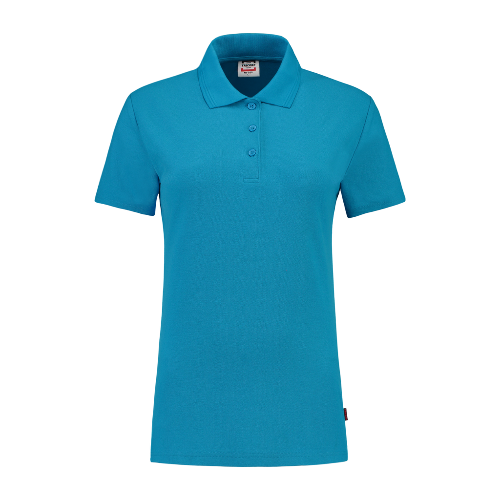 Tricorp Poloshirt Fitted Dames 201006 Dark Cyan Turquoise / XS,Turquoise / S,Turquoise / M,Turquoise / L,Turquoise / XL,Turquoise / XXL,Turquoise / 3XL