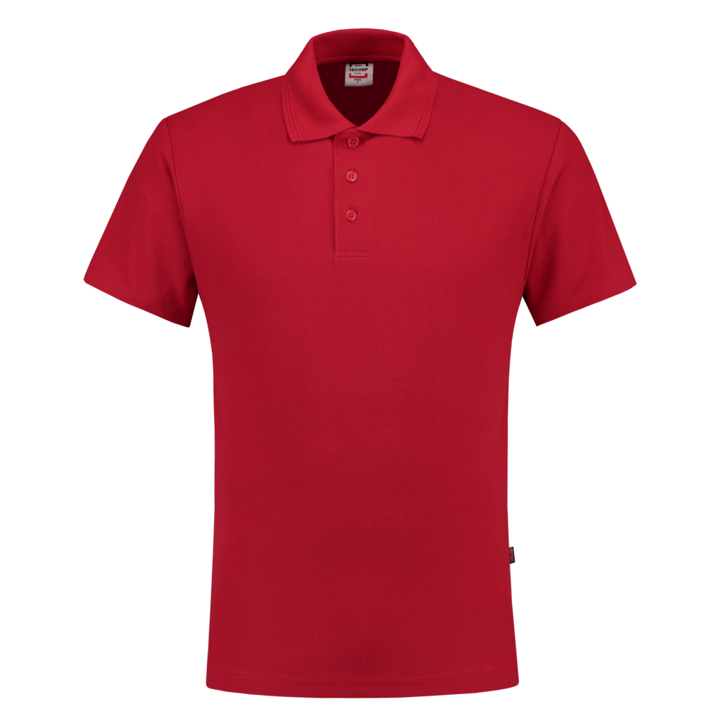Tricorp Poloshirt 100% Katoen 201007 Firebrick Red / S,Red / M,Red / L,Red / XL,Red / 2XL,Red / 3XL,Red / 4XL