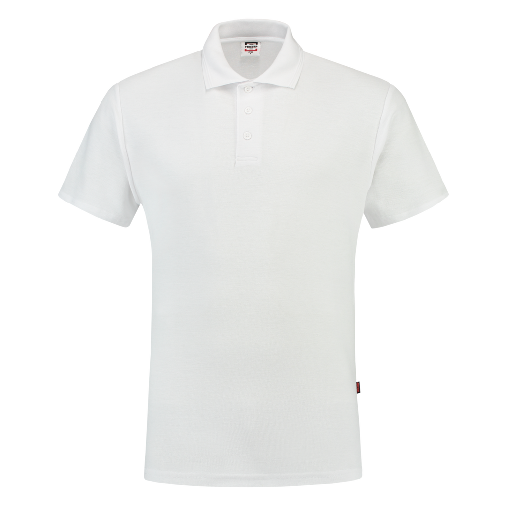Tricorp Poloshirt 100% Katoen 201007 Lavender White / S,White / M,White / L,White / XL,White / 2XL,White / 3XL,White / 4XL