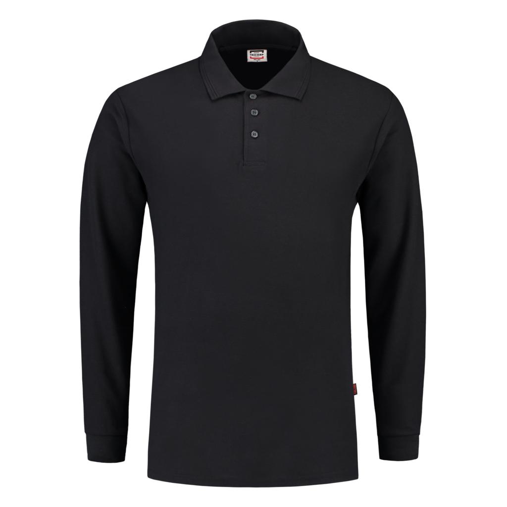 Tricorp Poloshirt 100% Katoen Lange Mouw 201008 Black Navy / XXL,Navy / S,Navy / M,Navy / L,Navy / XL,Navy / 3XL,Navy / 4XL